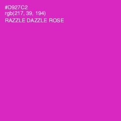 #D927C2 - Razzle Dazzle Rose Color Image