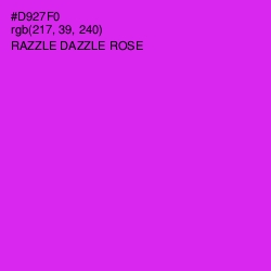 #D927F0 - Razzle Dazzle Rose Color Image