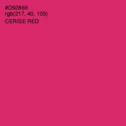 #D92869 - Cerise Red Color Image