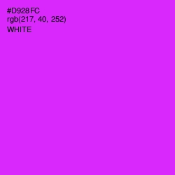 #D928FC - Magenta / Fuchsia Color Image