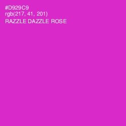 #D929C9 - Razzle Dazzle Rose Color Image