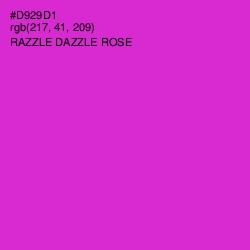 #D929D1 - Razzle Dazzle Rose Color Image