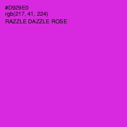 #D929E0 - Razzle Dazzle Rose Color Image