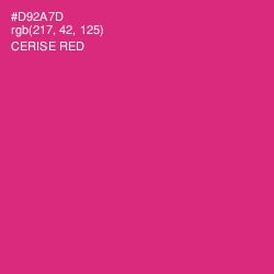 #D92A7D - Cerise Red Color Image