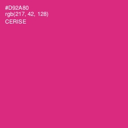 #D92A80 - Cerise Color Image