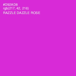 #D92AD8 - Razzle Dazzle Rose Color Image