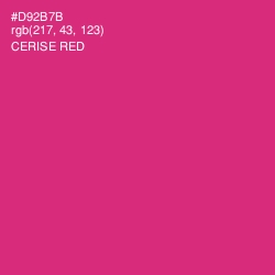 #D92B7B - Cerise Red Color Image