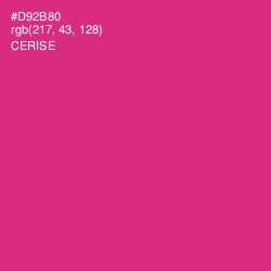 #D92B80 - Cerise Color Image