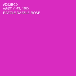 #D92BC0 - Razzle Dazzle Rose Color Image