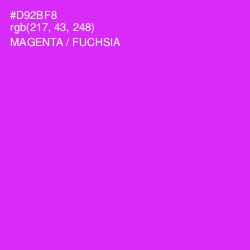 #D92BF8 - Magenta / Fuchsia Color Image