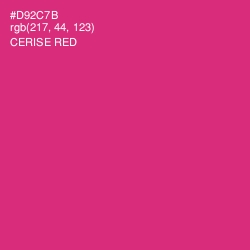 #D92C7B - Cerise Red Color Image