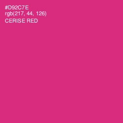 #D92C7E - Cerise Red Color Image