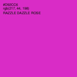 #D92CC6 - Razzle Dazzle Rose Color Image