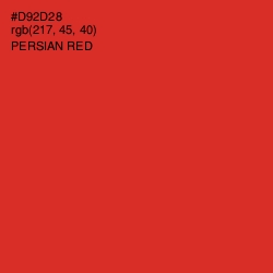 #D92D28 - Persian Red Color Image