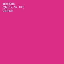 #D92D88 - Cerise Color Image