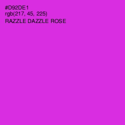 #D92DE1 - Razzle Dazzle Rose Color Image