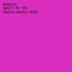 #D92EC0 - Razzle Dazzle Rose Color Image