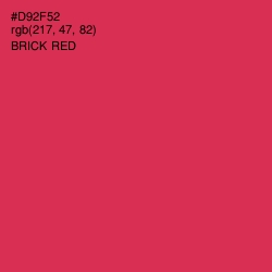 #D92F52 - Brick Red Color Image