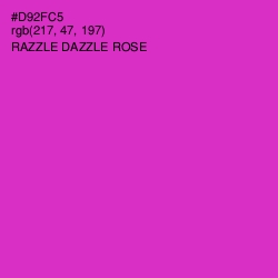 #D92FC5 - Razzle Dazzle Rose Color Image