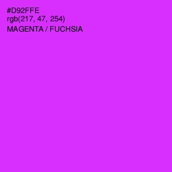 #D92FFE - Magenta / Fuchsia Color Image