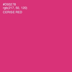 #D93278 - Cerise Red Color Image