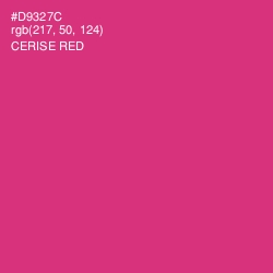#D9327C - Cerise Red Color Image