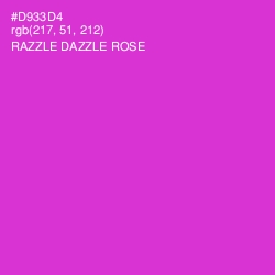 #D933D4 - Razzle Dazzle Rose Color Image