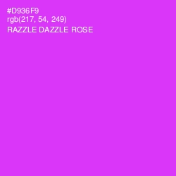 #D936F9 - Razzle Dazzle Rose Color Image