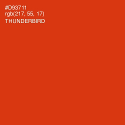 #D93711 - Thunderbird Color Image