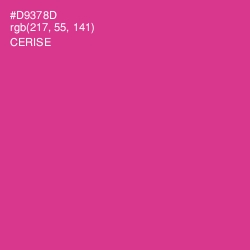 #D9378D - Cerise Color Image