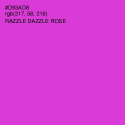 #D93AD8 - Razzle Dazzle Rose Color Image