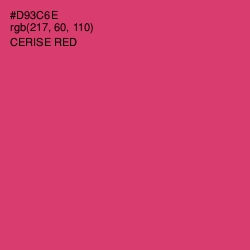 #D93C6E - Cerise Red Color Image