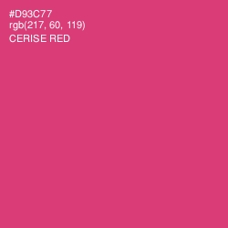 #D93C77 - Cerise Red Color Image