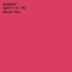 #D93D5F - Brick Red Color Image