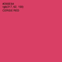 #D93E64 - Cerise Red Color Image