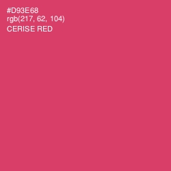 #D93E68 - Cerise Red Color Image