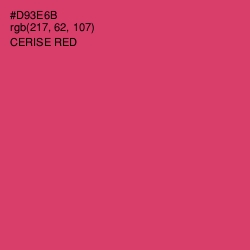 #D93E6B - Cerise Red Color Image