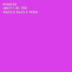 #D93EE9 - Razzle Dazzle Rose Color Image