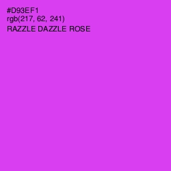 #D93EF1 - Razzle Dazzle Rose Color Image