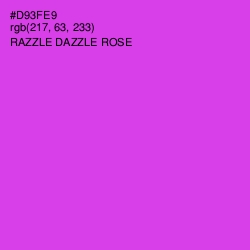 #D93FE9 - Razzle Dazzle Rose Color Image