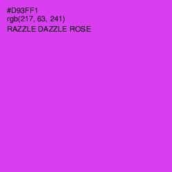 #D93FF1 - Razzle Dazzle Rose Color Image