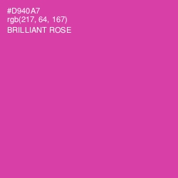 #D940A7 - Brilliant Rose Color Image