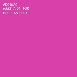 #D940A9 - Brilliant Rose Color Image