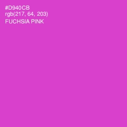 #D940CB - Fuchsia Pink Color Image