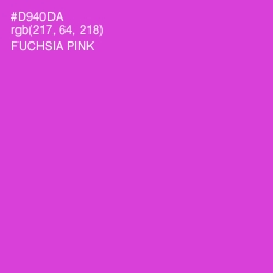 #D940DA - Fuchsia Pink Color Image