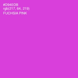 #D940DB - Fuchsia Pink Color Image