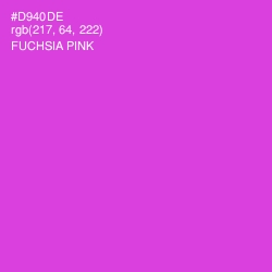 #D940DE - Fuchsia Pink Color Image