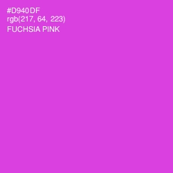 #D940DF - Fuchsia Pink Color Image