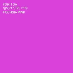 #D941DA - Fuchsia Pink Color Image