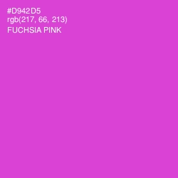 #D942D5 - Fuchsia Pink Color Image